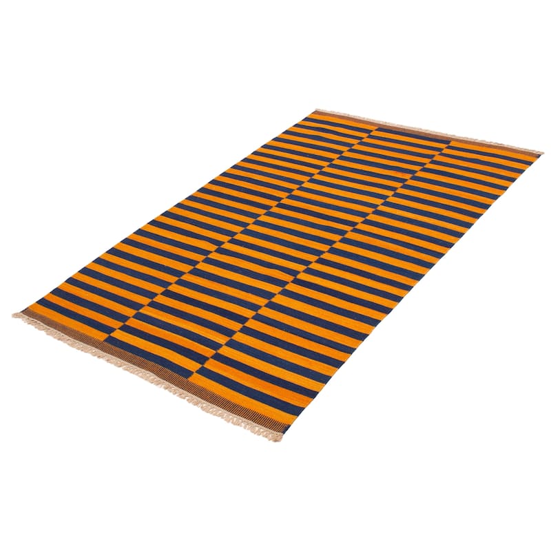 Ankara Orange Kilim 5'0" x 7'10" - 5'0 x 7'10