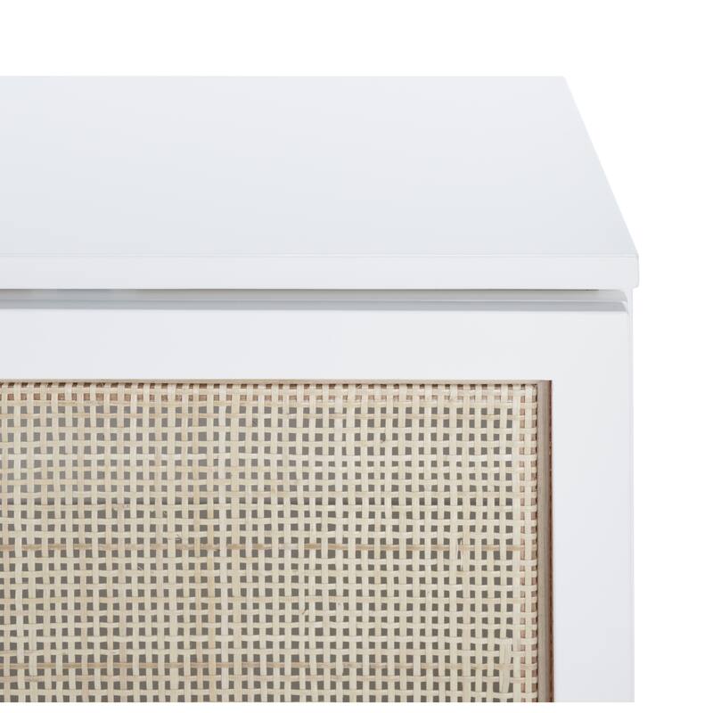 SAFAVIEH Tabetha 2-Shelf Rattan Sideboard - 54 In. W x 15 In. D x 33 In. H - 54Wx15Dx33H