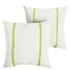 preview thumbnail 44 of 42, Sorra Home Sunbrella Outdoor Double Petite Flange Pillow Set of 2