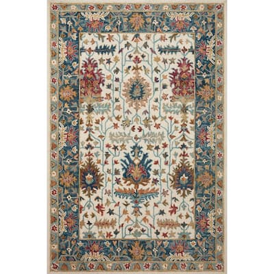 Alexander Home Madeline 100% Wool Hand-Hooked Heritage Area Rug