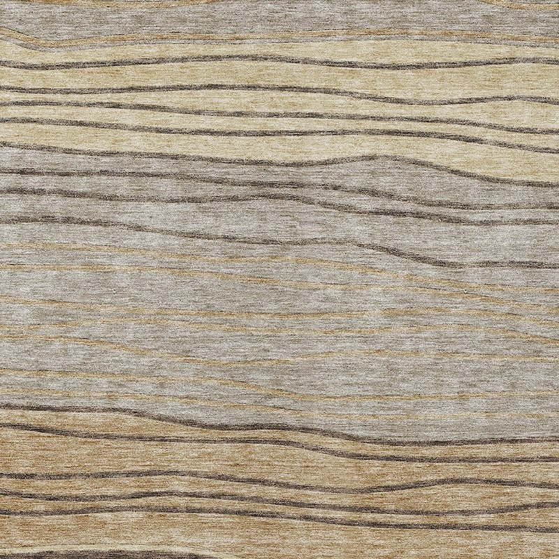 HomeRoots Striped Transitional Rectangle Outdoor Rug