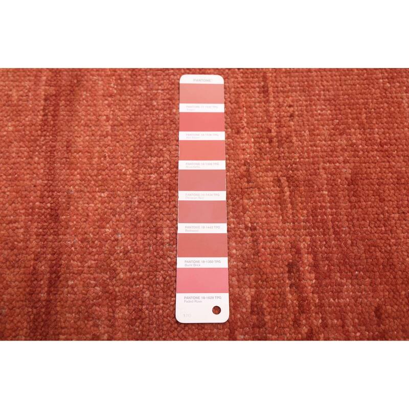 ECARPETGALLERY Hand-knotted Pak Finest Gabbeh Copper Wool Rug - 8'11 x 12'2