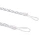 preview thumbnail 3 of 3, 2 Pairs Curtain Tiebacks with Hooks 26" - White