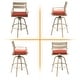 preview thumbnail 22 of 44, Outdoor Aluminum Swivel Patio Bar Stools with Sunbrella Fabric Cushion