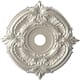 3 1/2" Inside Diameter - Attica Thermoformed PVC Ceiling Medallion - 22" Outside Diameter - Bright Coat Aluminum