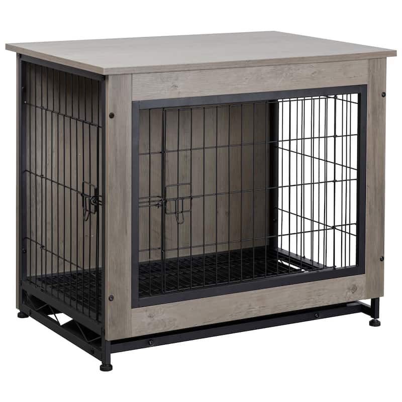 Futzca Dog Crate, Double-Doors Dog Furniture