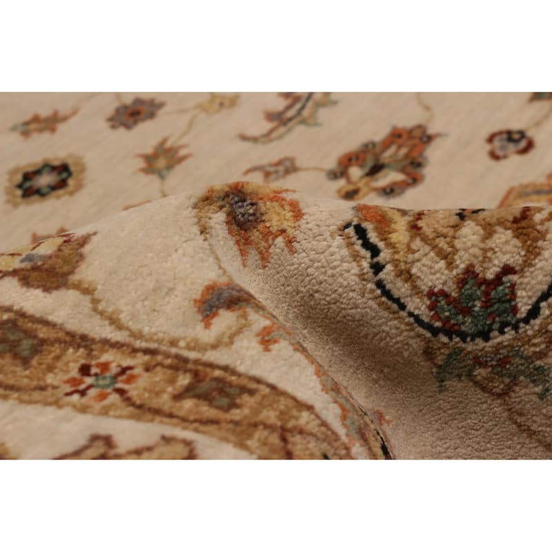 ECARPETGALLERY Hand-knotted Jamshidpour Cream Wool Rug - 4'1 x 6'2