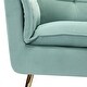 preview thumbnail 72 of 89, HULALA HOME 1ida Modern Velvet Tufted Accent Armchair with Gold Metal Legs