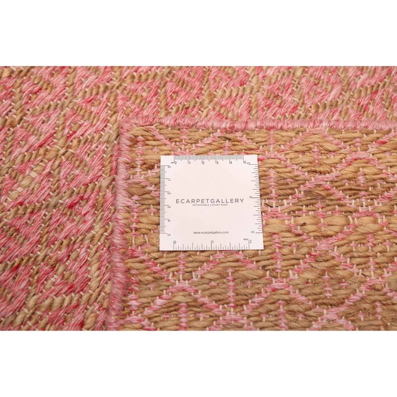 ECARPETGALLERY Flat-Weave Palas Denizli Dark Pink Kilim - 5'3 x 7'6