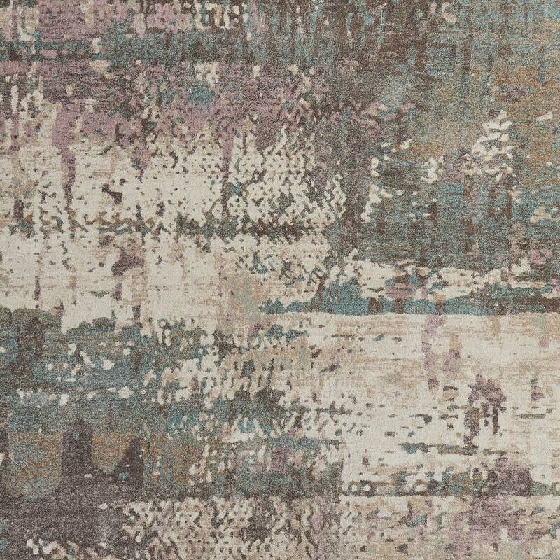 HomeRoots Abstract Industrial Rectangle Area Rug