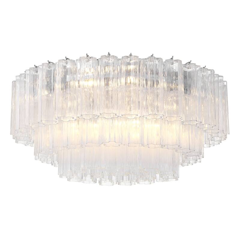 Crystorama Lighting Group ADD-331-CL Addis 16 Light 32" Wide Flush - Polished Chrome
