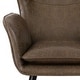 preview thumbnail 36 of 92, Upholstered Wingback Armchair Leisure Accent Chair, Single - 40.55" H x 28.34" W x 33.1" D
