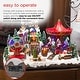 preview thumbnail 29 of 50, Alpine Corporation Christmas Winter Wonderland Set with LED Lights and Music
