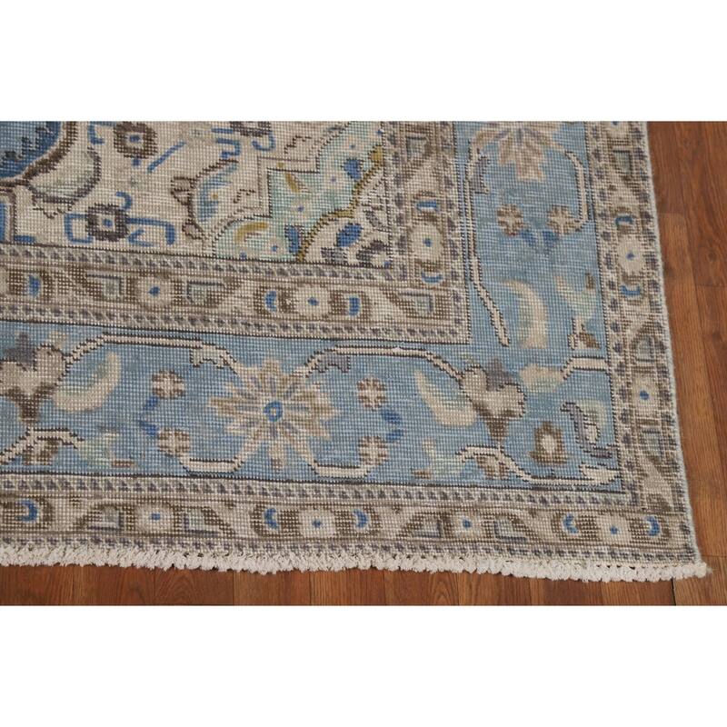 Traditional Medallion Tabriz Persian Area Rug Hand-Knotted Wool Carpet - 6'5"x 9'5"