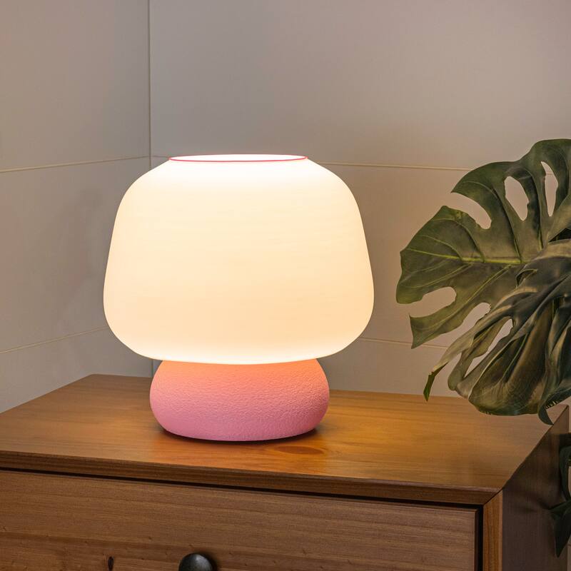 Mushroom 10" Dimmable LED Table Lamp, 3D Printed PLA, By JONATHAN Y