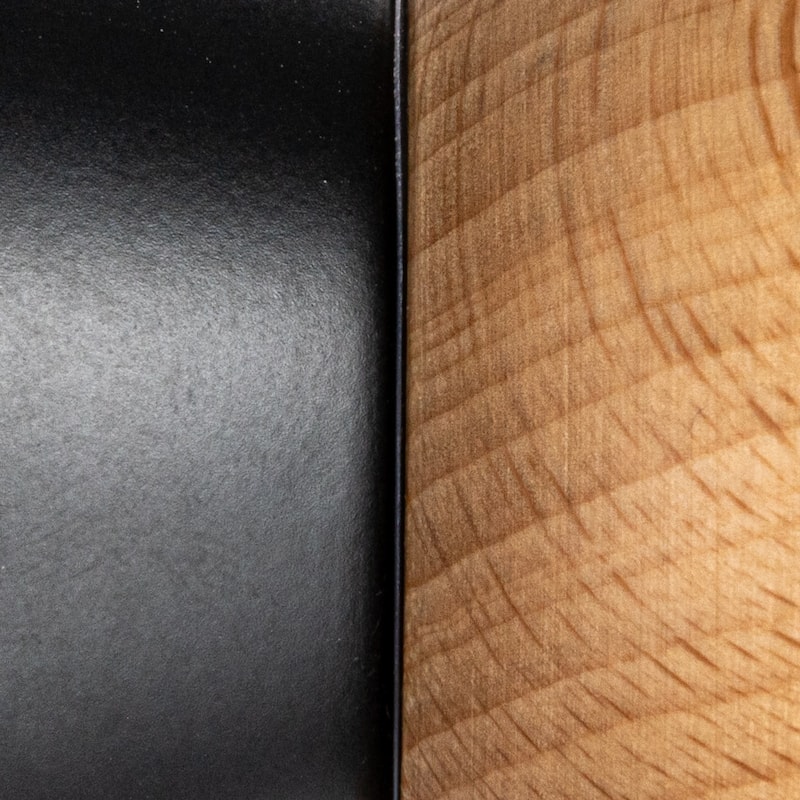 Two-Tone Rubberwood Salt and Pepper Mill