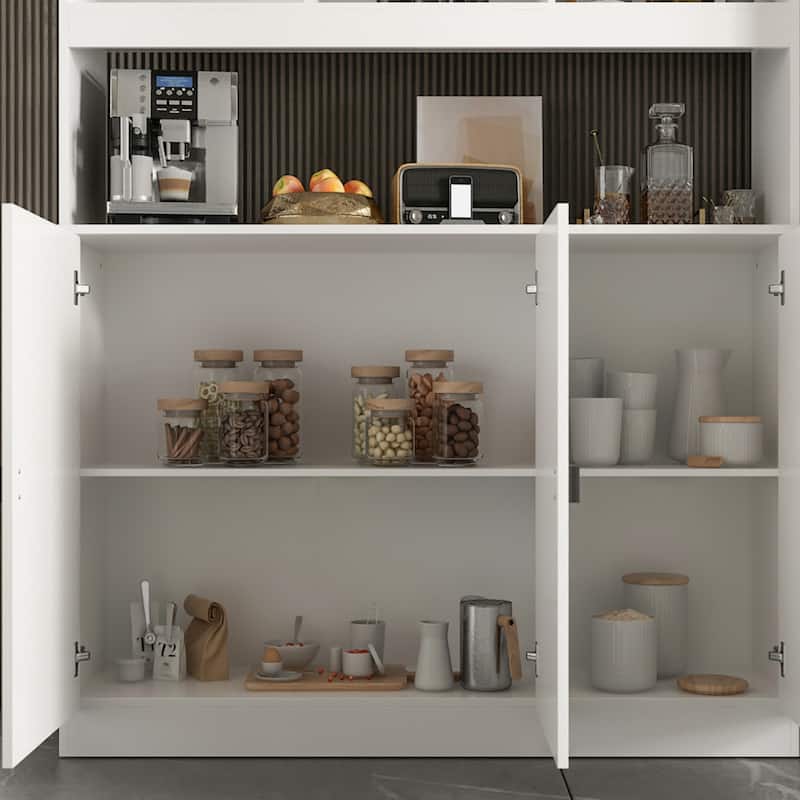 Combined BookShelves Kitchen Cabinet Display Cabinet Pantry Bookcase