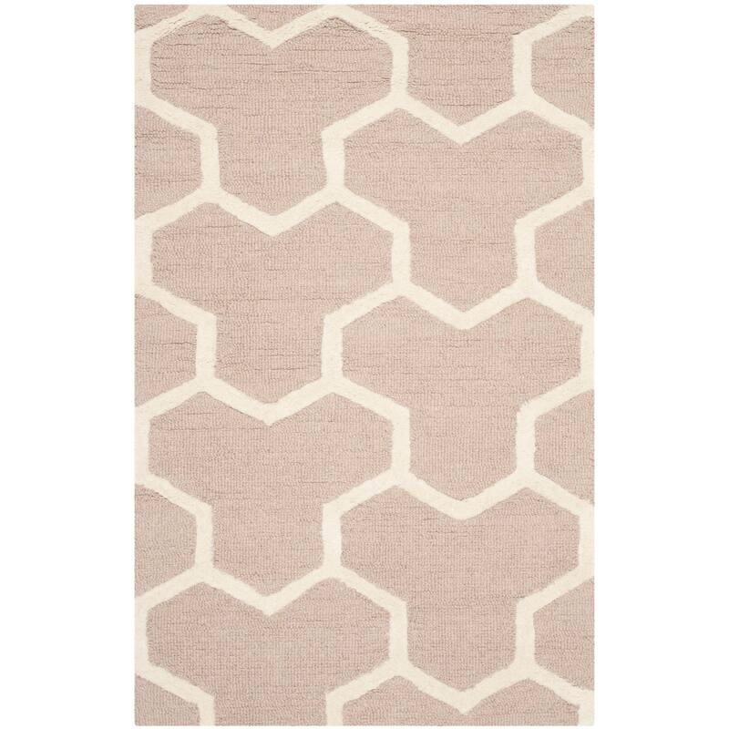 SAFAVIEH Handmade Cambridge Nevila Modern Moroccan Wool Rug - 2' x 3' - Beige/Ivory
