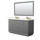 Option Dark Gray / Giotto Quartz Top / Satin Bronze