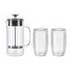 preview thumbnail 1 of 2, ZWILLING Sorrento Double Wall French Press and Latte Glass - Clear - 27-oz Clear - 27-oz