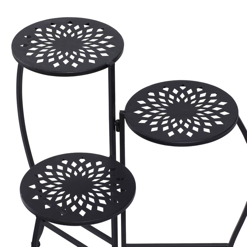 Metal Indoor Outdoor 3 Tier Floral Plantstand