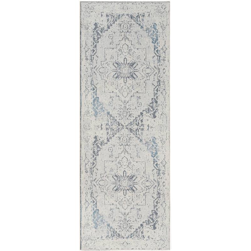 Livabliss Lillian Machine Washable Faded Classic Area Rug
