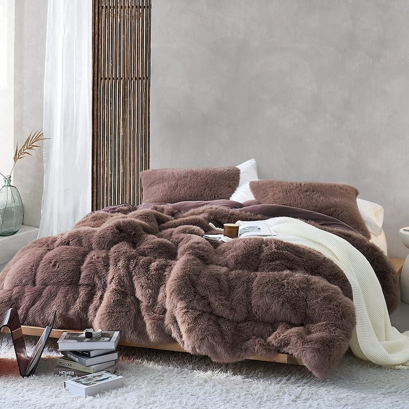 Messy Hair Day - Coma Inducer® Oversized Comforter - Chocolate Taupe - Twin XL