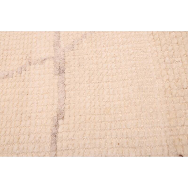 ECARPETGALLERY Hand-knotted Looma Cream Wool Rug - 8'3 x 10'0