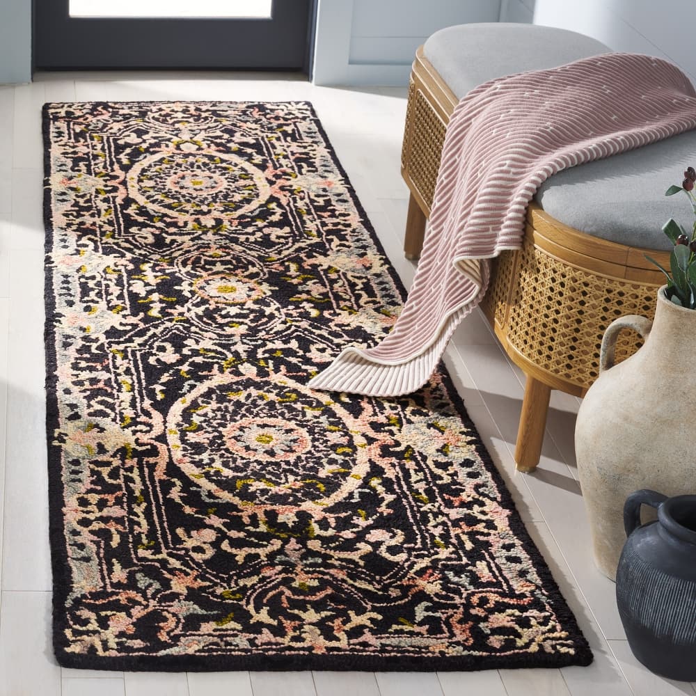 SAFAVIEH Handmade Aubusson Faketa Traditional Oriental Medallion Wool Rug