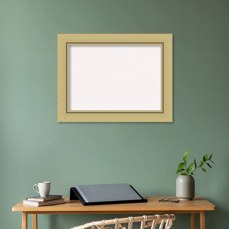 Landon Gold Framed White Corkboard Bulletin Board