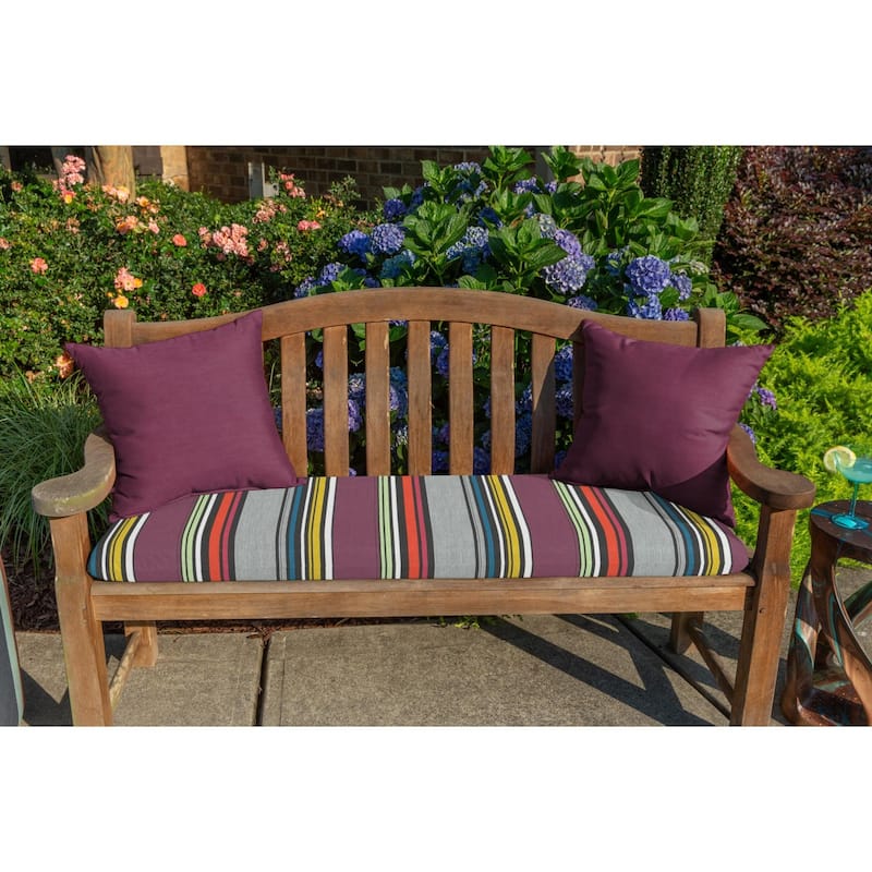 Sunbrella Solid Fabric 1-Piece Indoor/Outdoor Square Throw Pillow, 15"W x 15"L
