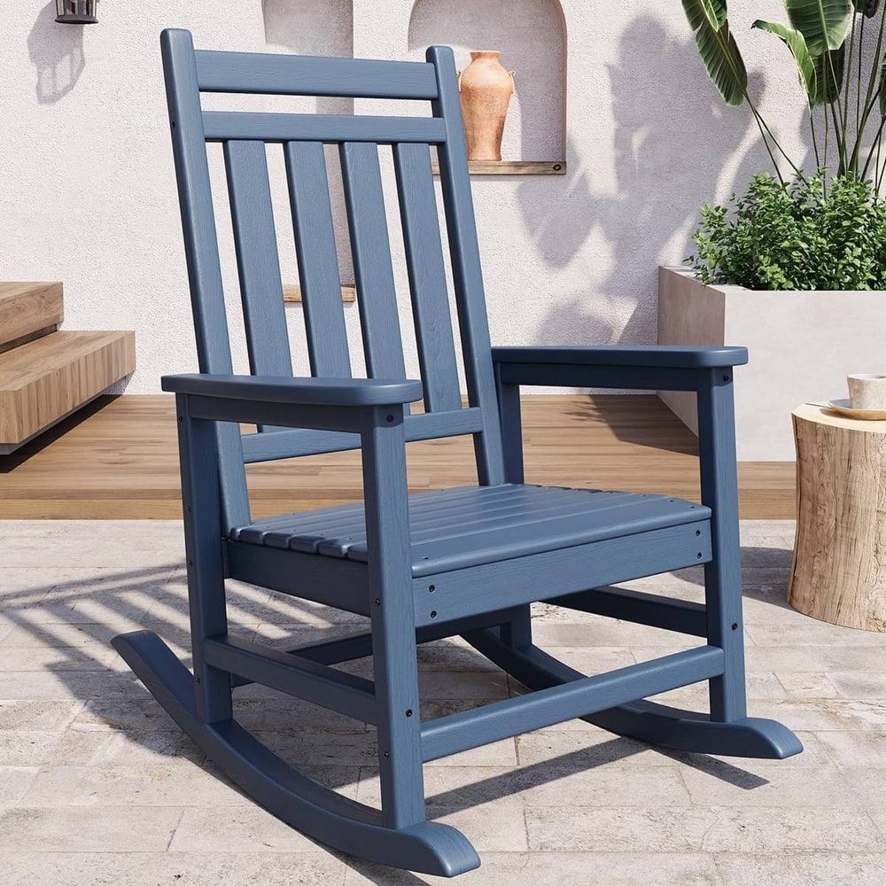 Outdoor All Weather Resistant Rocking Chair for Patio, Porch - N/A