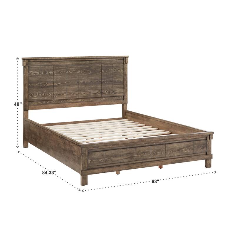 Niles Wood Panel Queen Platform Bed by iNSPIRE Q Classic
