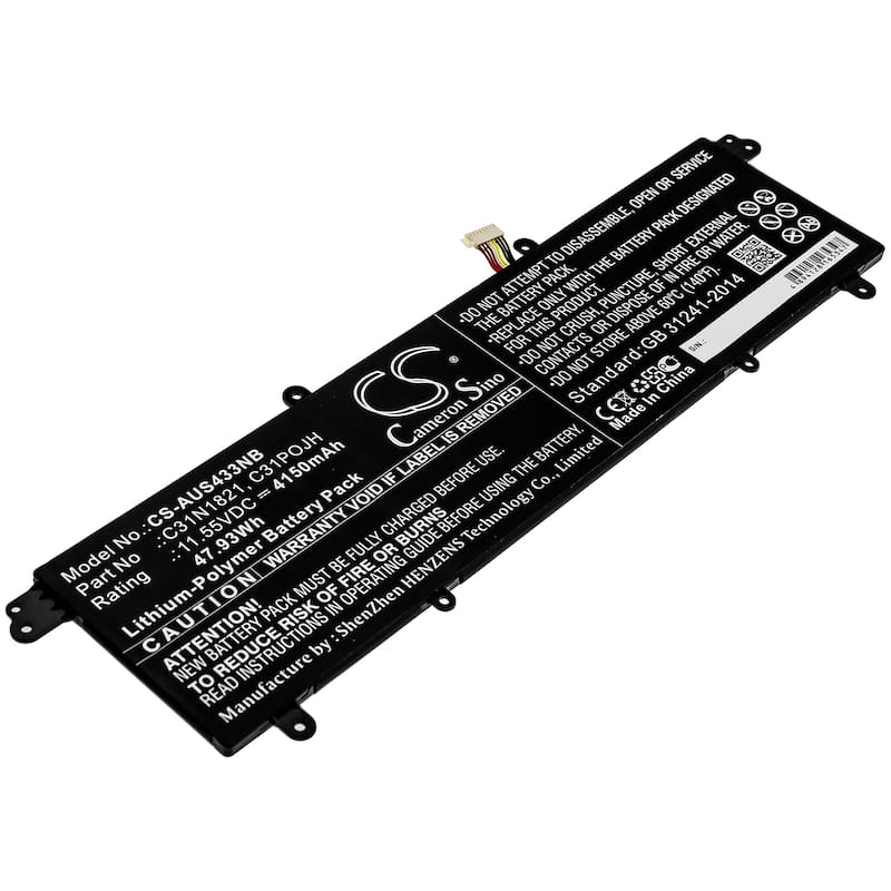 Battery for Asus VivoBook S14 S13 S15 UX3000XN 0B200-03210100 C31N1821 C31POJH - Black