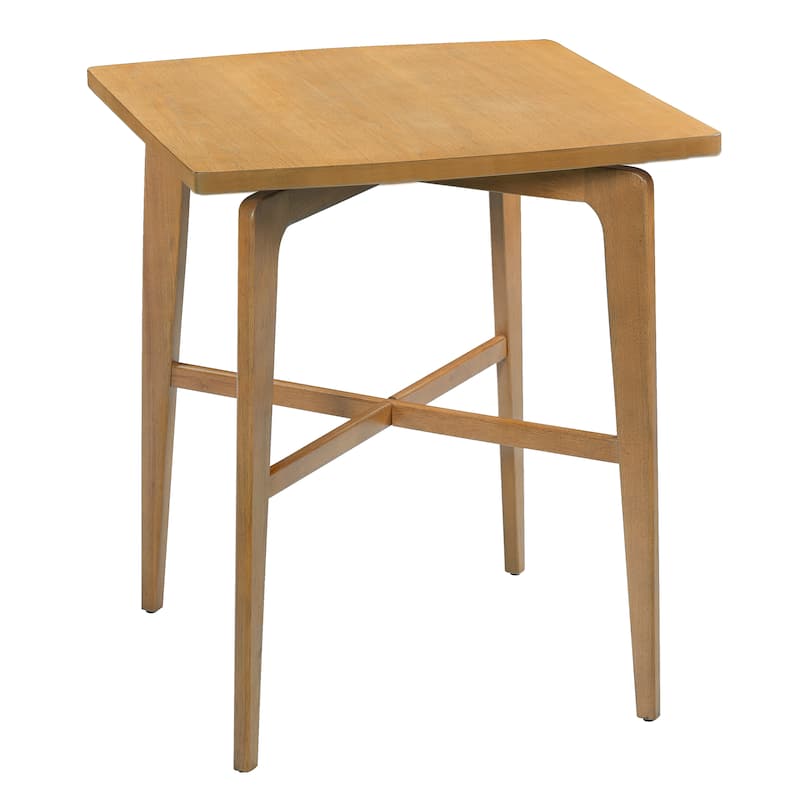 Christopher Knight Home - Bracken Retro Nordic Counter Height Bar Table with Solid Wood Legs & Cross-Reinforced Beams