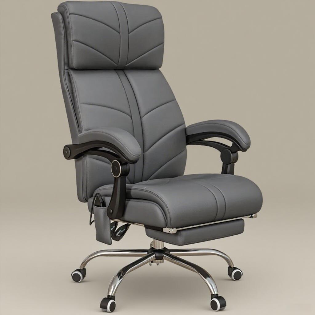 High Back Office Recliner Chair With Footrest Ultimate Work Comfort Support