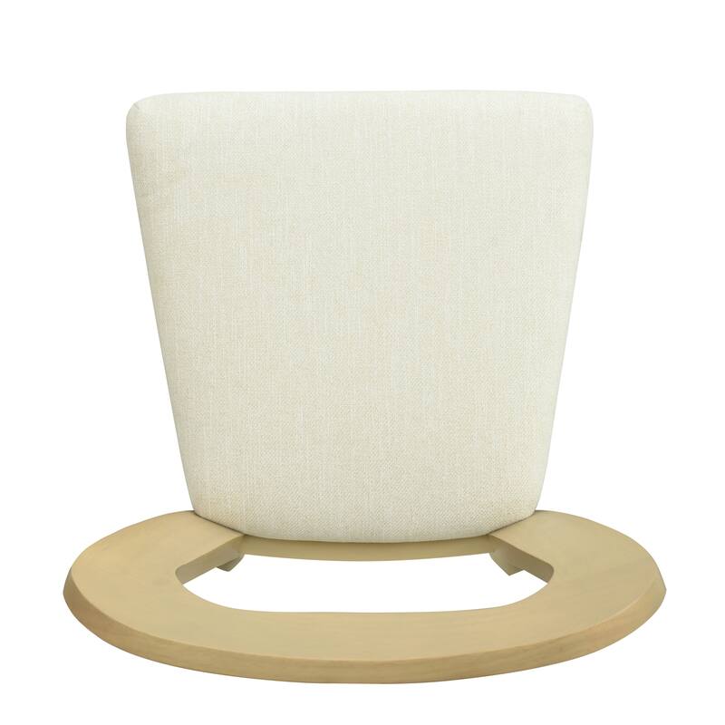 Dining Chairs Set of 2, Fabric Upholstered Dining Room Chairs Kitchen Side Chairs with Padded Seat and Open Back