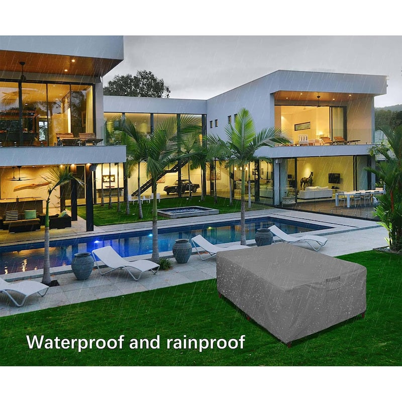 Large Sofa Cover Garden Furniture Waterproof Cover to Protect The Table, Chair and Sofa Garden Furniture Cover - 126"x64"x28"