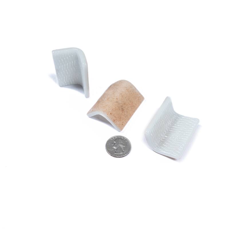 Lucenza 2x2 in. Matte Recycled Glass Corner L-shape Wall and Floor Tile (2.8 sq ft/case, 96-Pack)