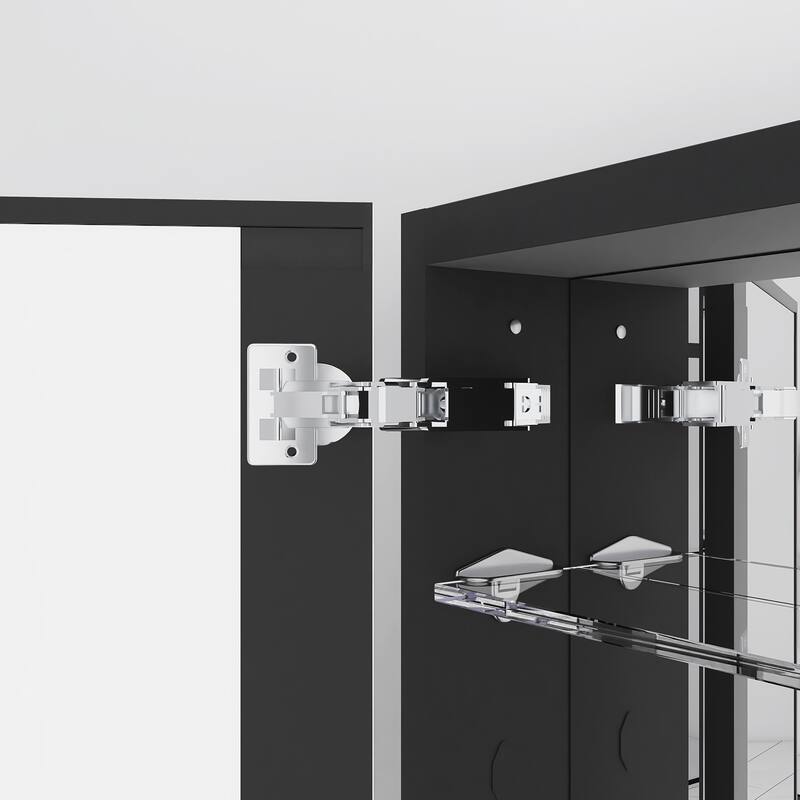 Rectangular Aluminum Medicine Cabinet with Mirror