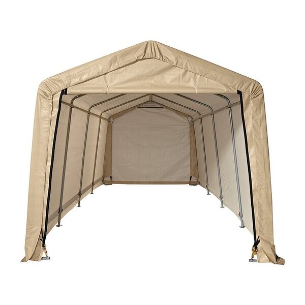 Shop Shelterlogic Autoshelter 1020 Instant Garage 10 X 20 X 8 Overstock 18544052