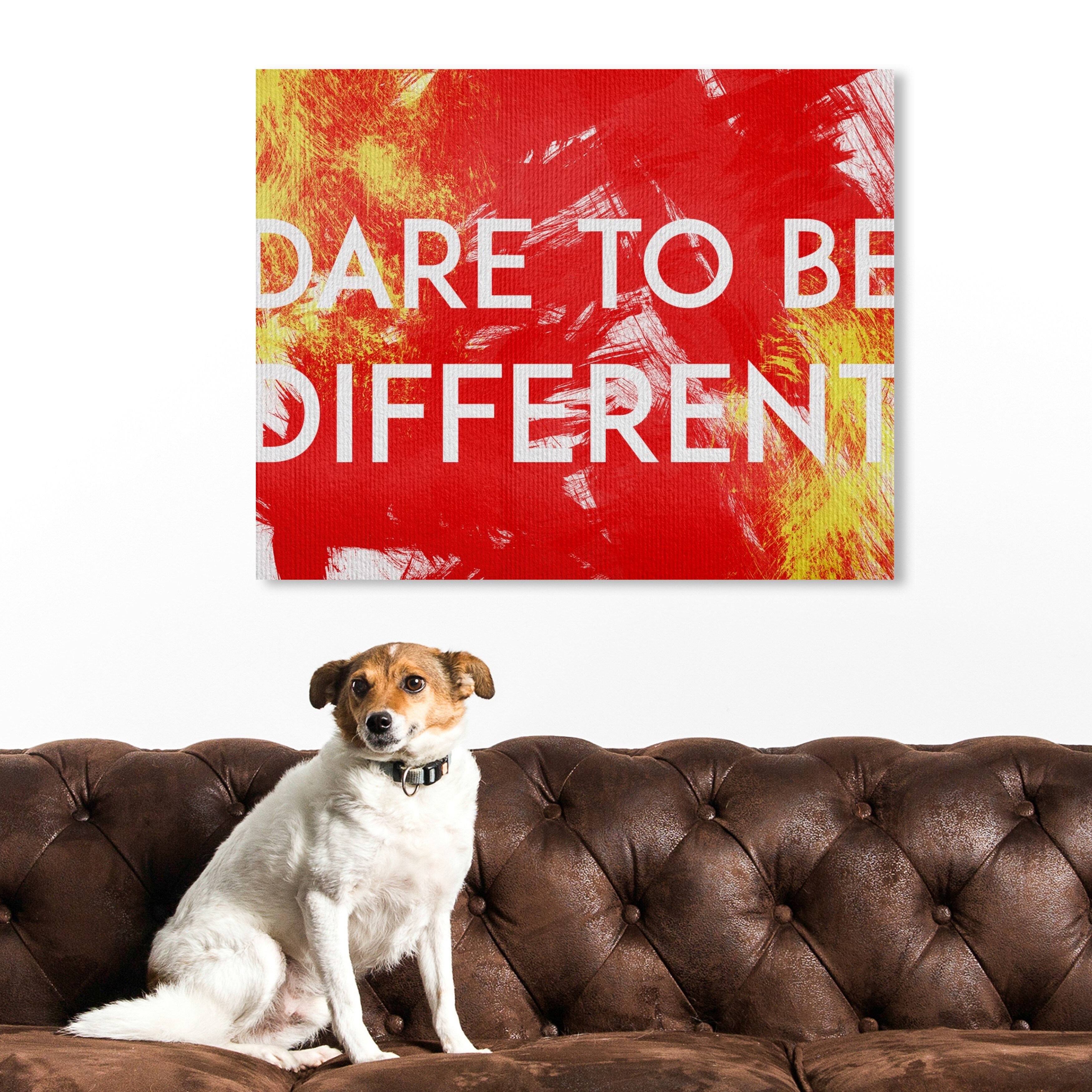dare to be different dog poster