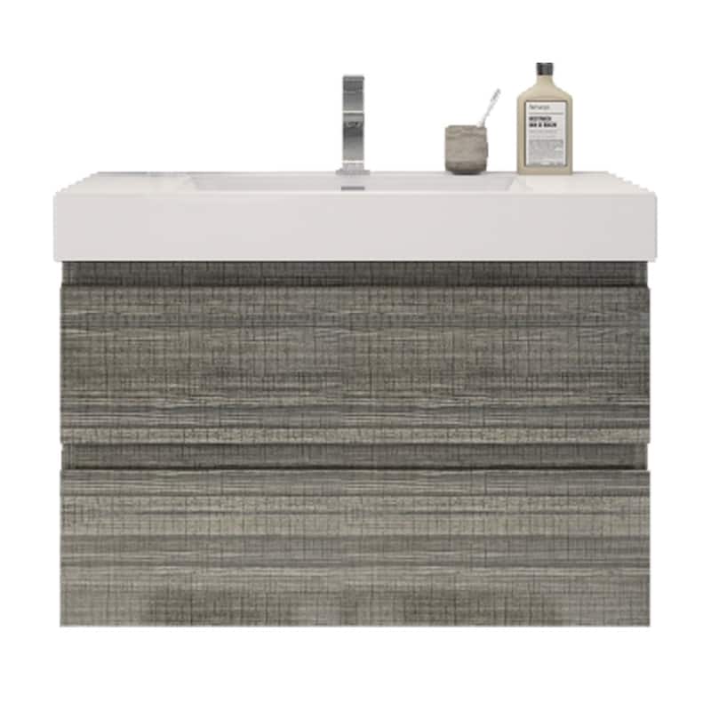 Baillie 36'' Wall-Mounted Vanity with Reinforced Acrylic Sink
