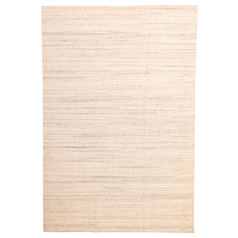 ECARPETGALLERY Hand Loomed Elysian Ivory Wool Rug - 9'7 x 13'8