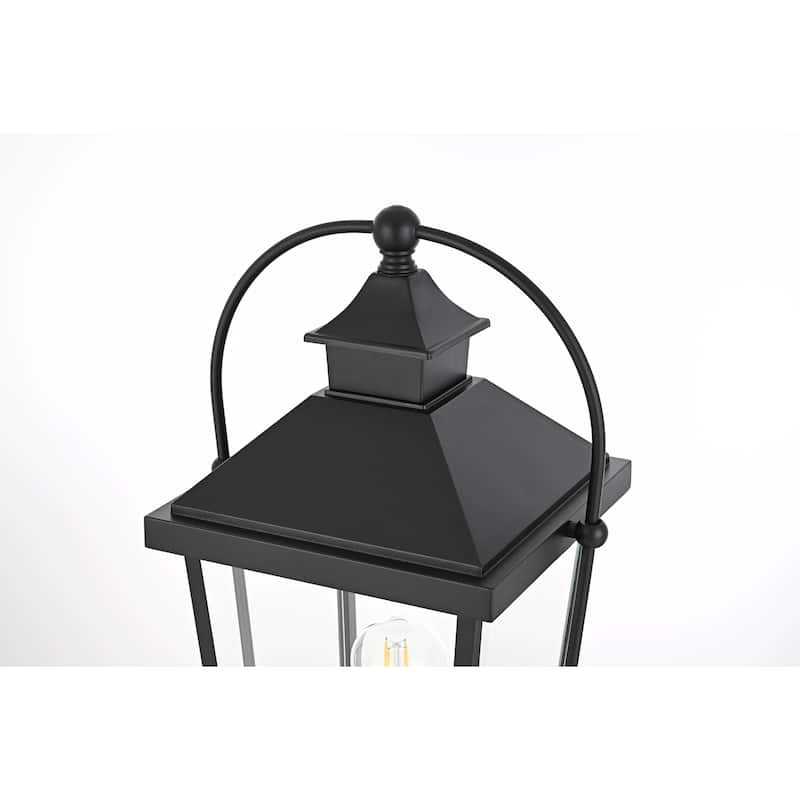 Kael Outdoor Post light in Black
