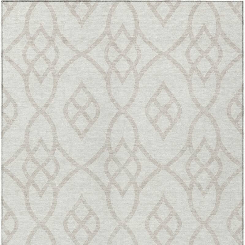 HomeRoots Trellis Transitional Rectangle Outdoor Rug