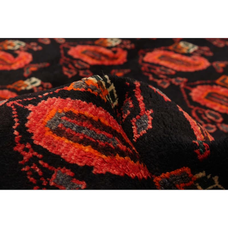 ECARPETGALLERY Hand-knotted Andelz Black Wool Rug - 4'3 x 6'8