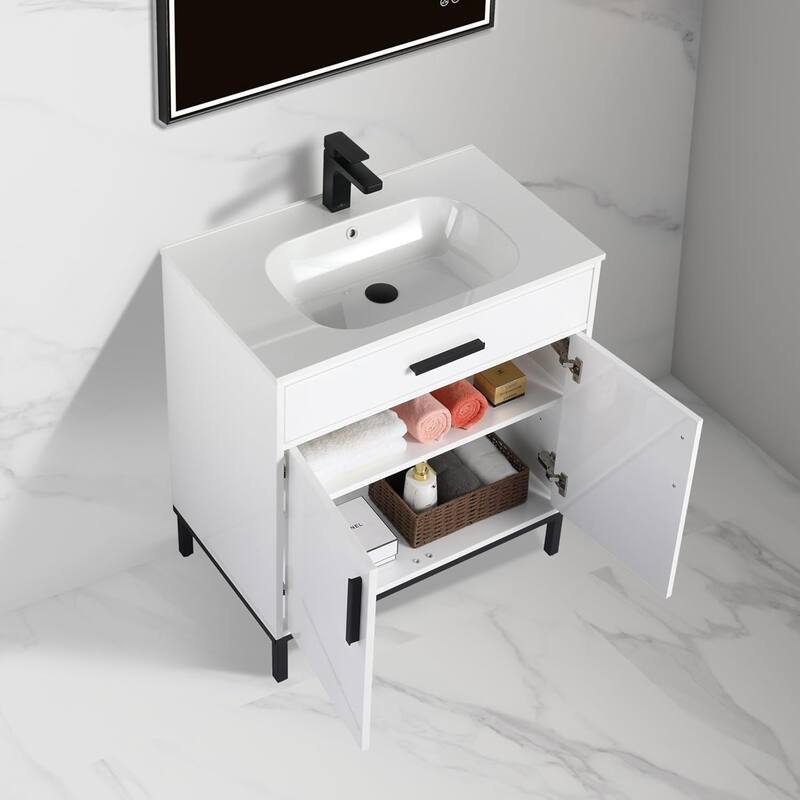 Blossom Freestanding Bathroom Vanity with SMC Sink All Wood
