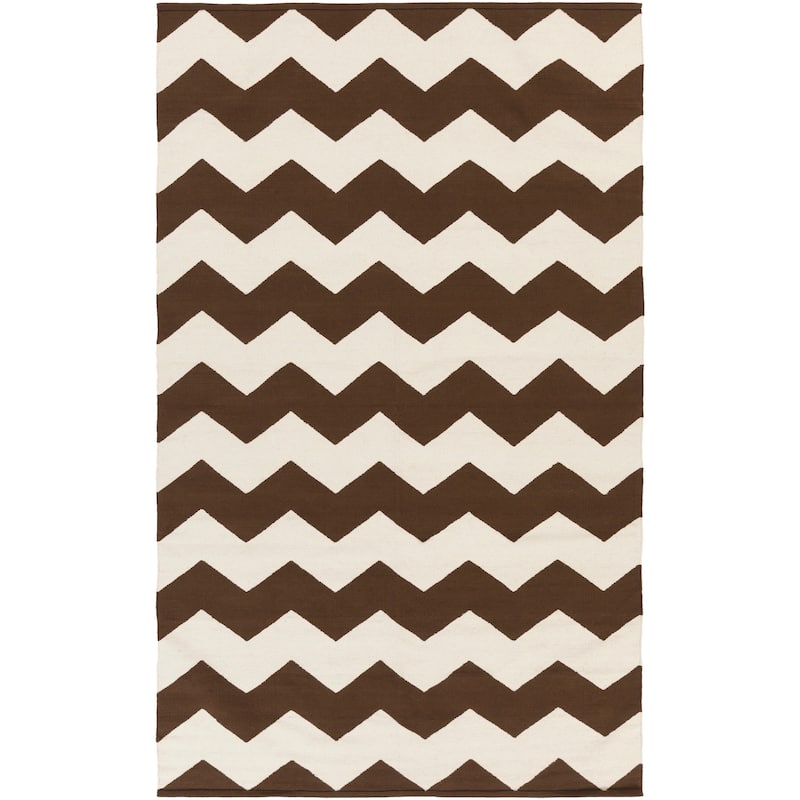 Hand-Woven Macy Chevron Cotton Rug