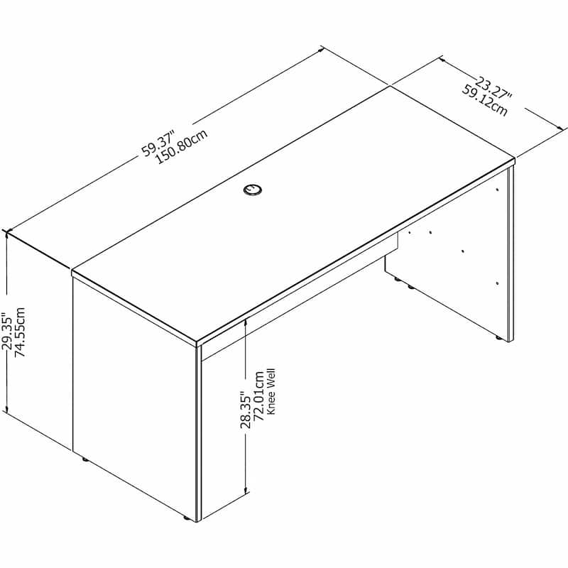 Studio C 60W x 24D Credenza Desk by Bush Business Furniture